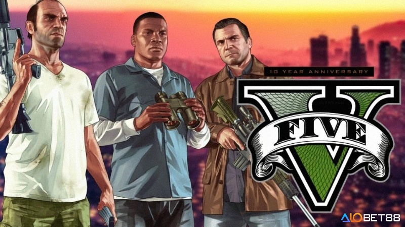 Khám phá Los Santos và nhập vai vào cuộc sống của Michael, Franklin và Trevor trong game GTA 5