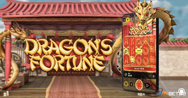 Biểu tượng rồng may mắn trong game slot Fortune Dragon, kết hợp đồ họa và âm thanh Á Đông đặc sắc