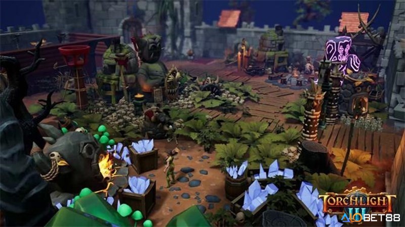 Hình ảnh thị trấn Torchlight huyền bí trong Torchlight 3