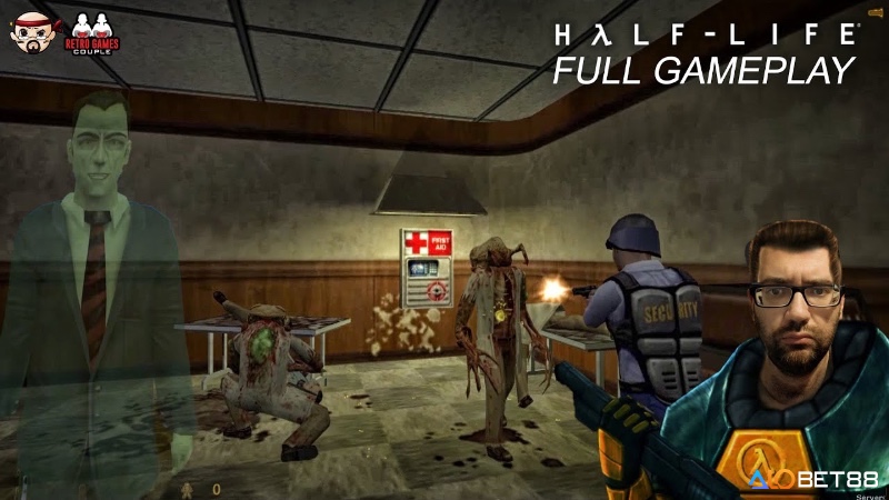 Gordon Freeman trong hành lang u ám của Black Mesa – nơi bắt đầu cuộc phiêu lưu kinh dị và hành động đáng nhớ của biết bao game thủ.