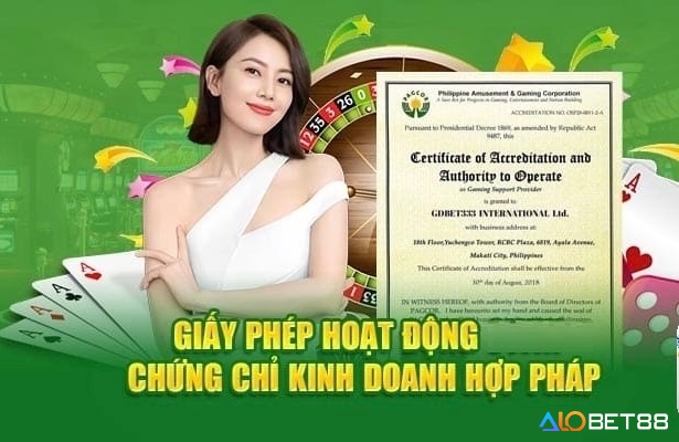 Có giấy phép hoạt động rõ ràng và minh bạch về pháp lý