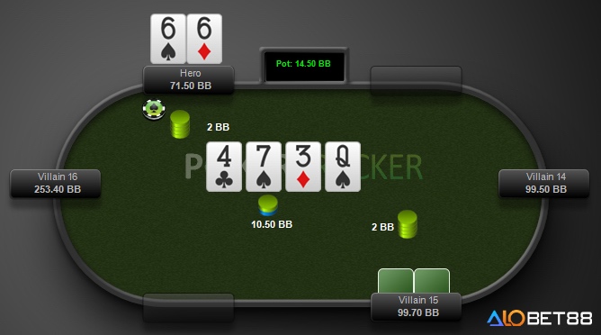 Tình huống thực tế: người chơi ở Small Blind call pre-flop và donk bet ở flop – một chiến lược đầy tính bất ngờ.