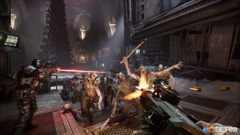 Darktide đưa người chơi vào thế giới u ám của Warhammer với chiến đấu PvE co-op hấp dẫn.