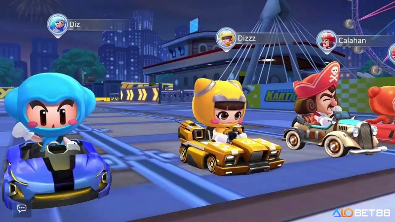 Game KartRider Rush+ Funtap có đồ họa phong cách hoạt hình đẹp mắt