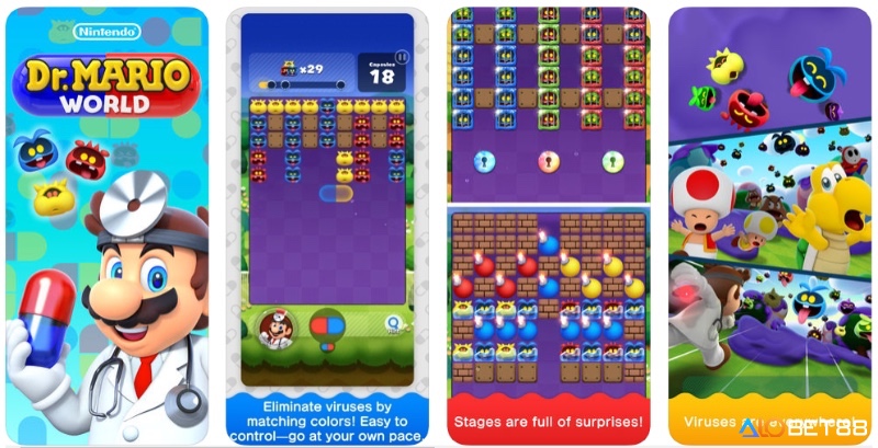 Dr. Mario World là puzzle match-3 chiến thuật, sáng tạo và hấp dẫn.