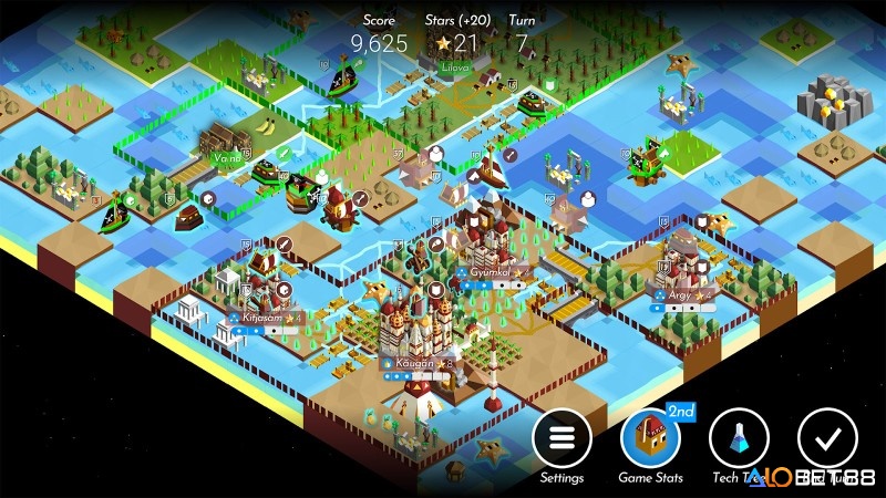 The Battle of Polytopia cho bạn trải nghiệm xây dựng đế chế độc đáo
