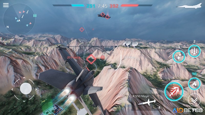 Trải nghiệm điều khiển máy bay tự do trong không gian rộng lớn cùng game máy bay online