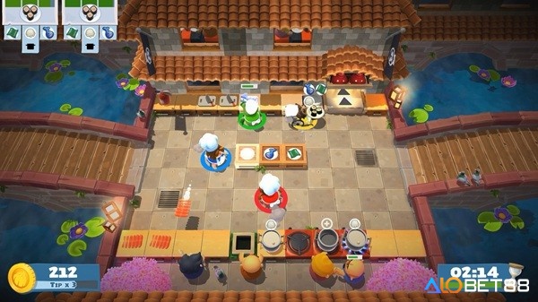 Tận dụng các nguyên liệu để nấu ăn trong Overcooked 2