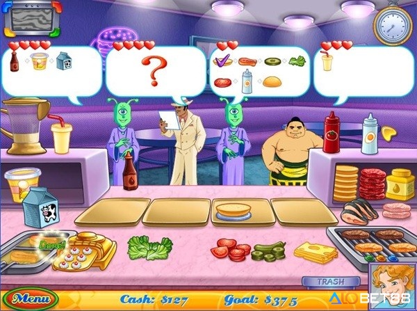 Cake Mania Main Street có đồ họa cực kỳ đáng yêu