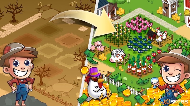 Idle Farm mang đến cho người chơi trải nghiệm nông trại nhàn rỗi, giúp bạn thư giãn