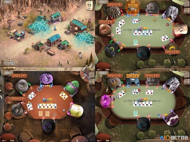 Các giải đấu poker trong Governor Poker 2 full version mang lại cơ hội thử thách kỹ năng và giành phần thưởng lớn.