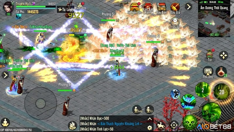 Game nhập vai mobile cày cuốc chuyển thể từ Kiếm Thế, cày cấp và săn boss.