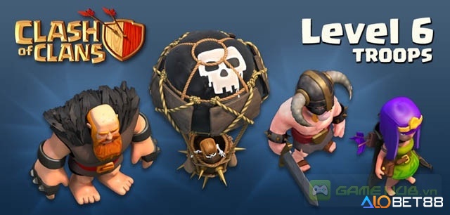 Quân đội Clan Castle với đa dạng đơn vị phù hợp từng cấp độ trong Clash of Clans