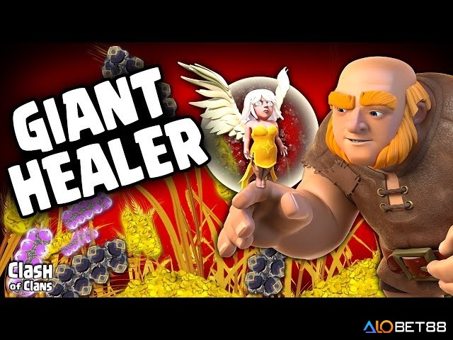 Healer và Giant phối hợp tạo lá chắn kiên cố trong Clash of Clans