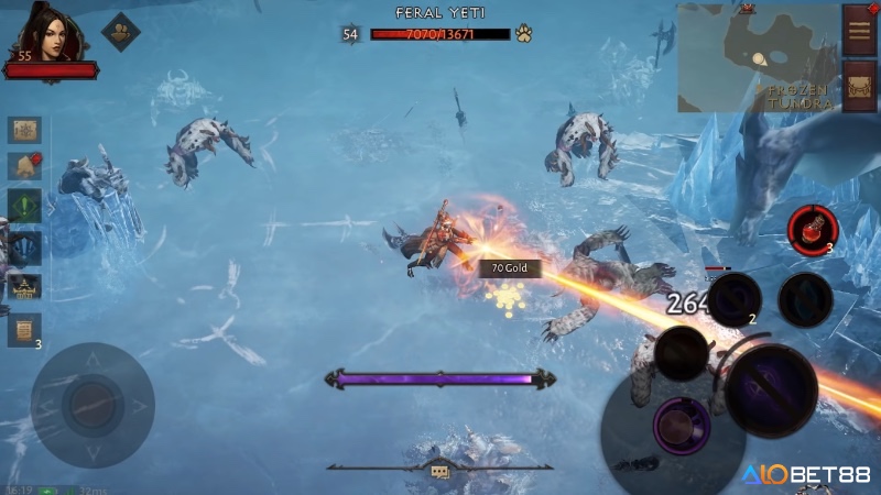 Diablo Immortal – kế thừa phong cách chặt chém quen thuộc của huyền thoại Diablo.