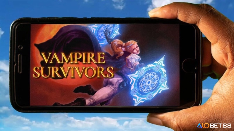 Vampire Survivors – lối chơi roguelite gây nghiện, sống sót qua biển quái vật.