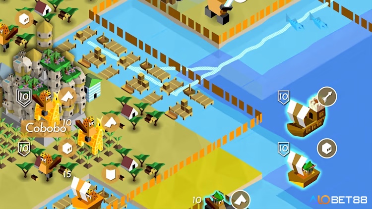 Người chơi trải nghiệm The Battle of Polytopia trên di động với chiến thuật 4X theo lượt, đồ họa pixel đơn giản và khả năng chơi offline