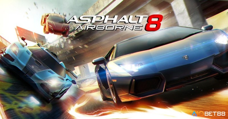 Asphalt 8: Airborne là game arcade tốc độ cao với hệ thống xe và đường đua phong phú