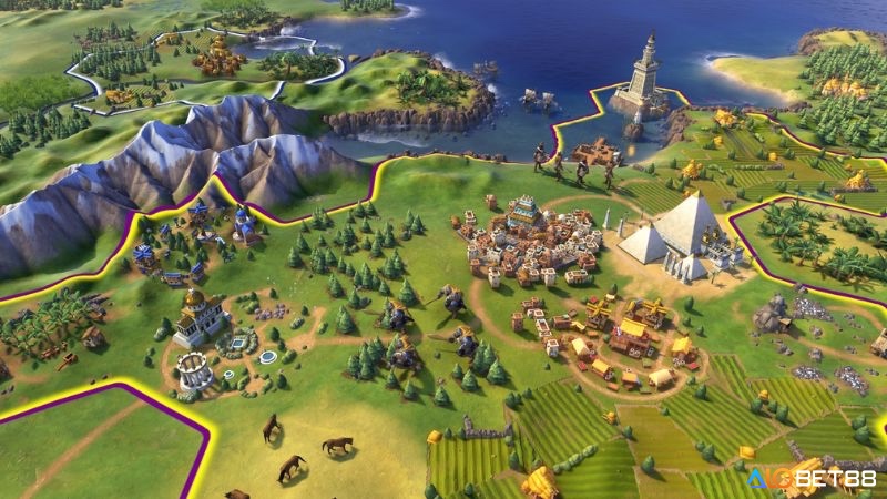 Người chơi Civilization VI dẫn dắt nền văn minh, sử dụng ngoại giao và quân sự để chinh phục bản đồ rộng lớn