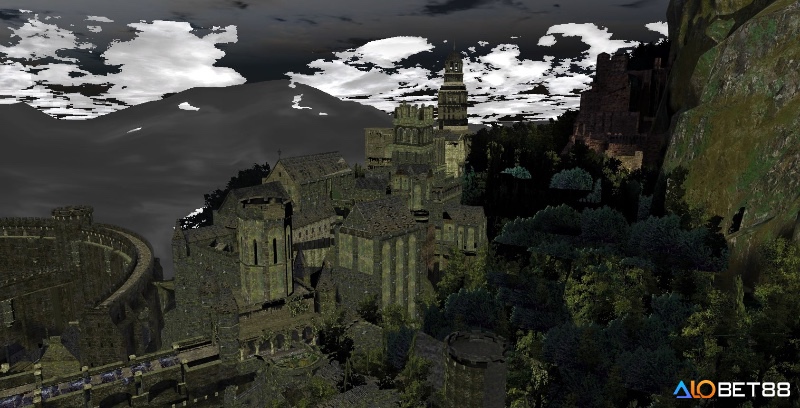 Kiến trúc liên kết tinh vi dẫn dắt người chơi khám phá một vùng đất tàn lụi nhưng quyến rũ.