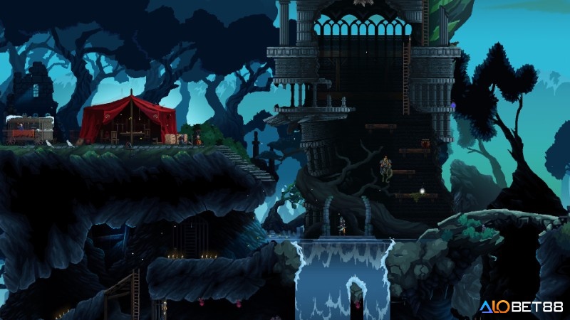 Death’s Gambit: Afterlife được thiết kế theo thế giới mở rộng lớn và chi tiết