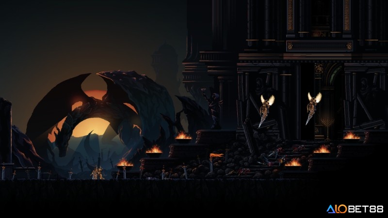 Game Death’s Gambit: Afterlife có đồ họa phong cách 2D gothic sắc nét và chi tiết