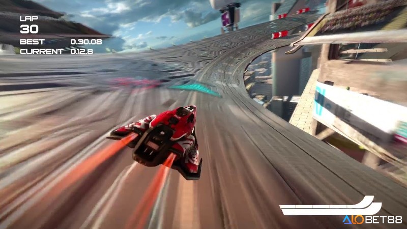 Những chiếc xe đua trong WipEout Omega Collection được thiết kế theo phong cách tương lai đậm chất viễn tưởng