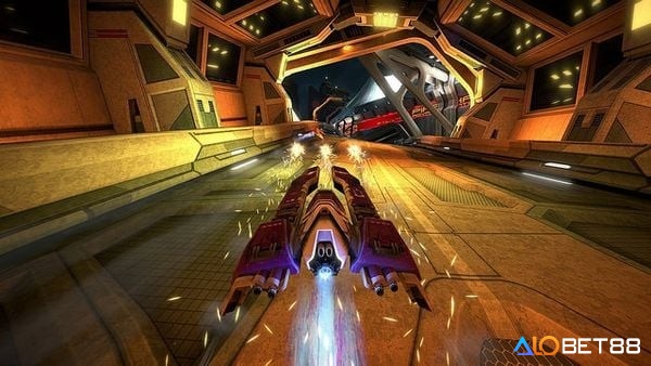 Đường đua trong game WipEout Omega Collection ấn tượng đậm chất tương lai