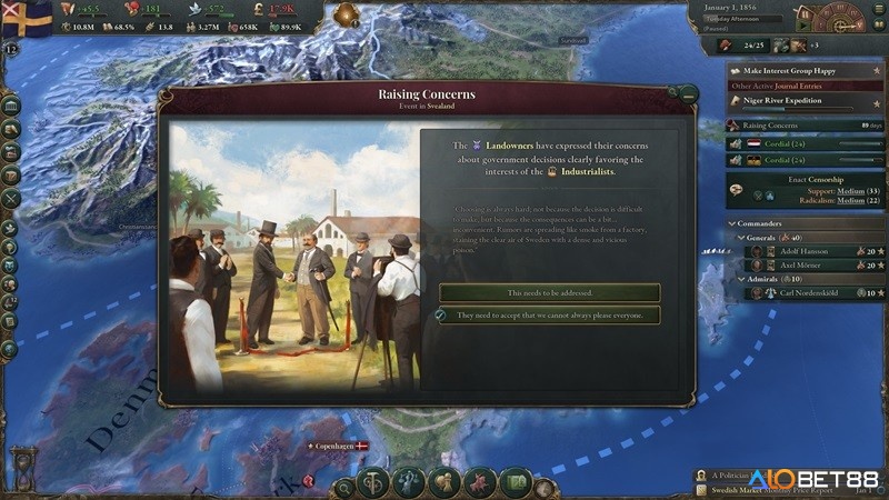 Nâng cao chất lượng cuộc sống và năng suất lao động của dân cư trong game Victoria 3.