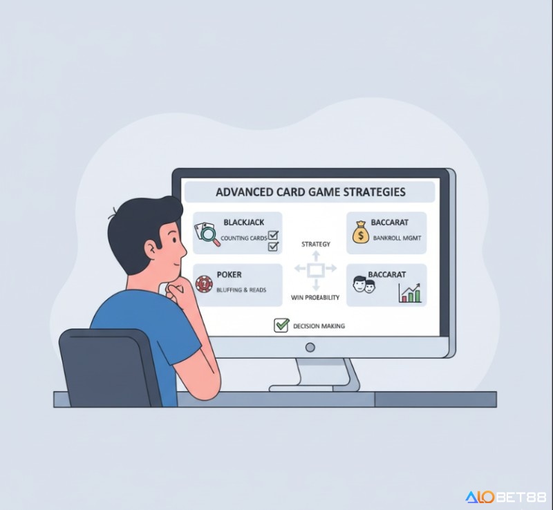Người chơi nghiên cứu các chiến thuật nâng cao trong game bài để tăng cơ hội chiến thắng