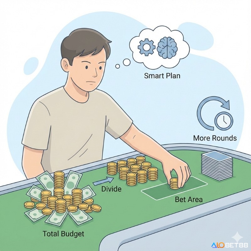 Người chơi thực hiện chiến lược quản lý vốn thông minh bằng cách chia nhỏ ngân sách cược để tối ưu hóa cơ hội thắng trong trò chơi slot