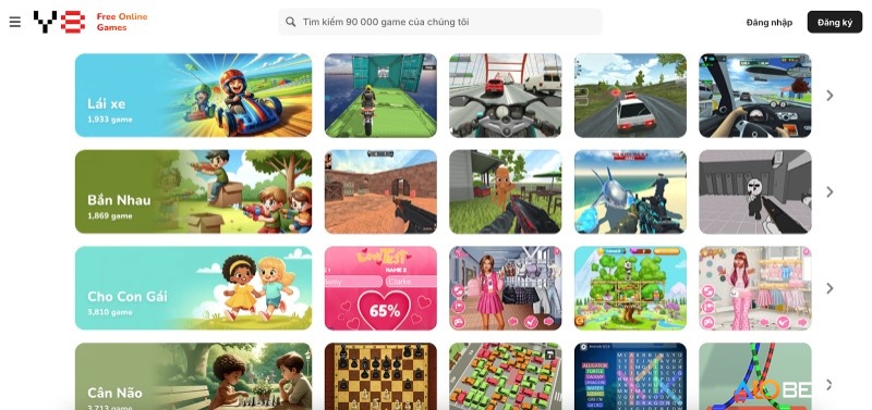 Người dùng chơi game miễn phí online bằng trình duyệt