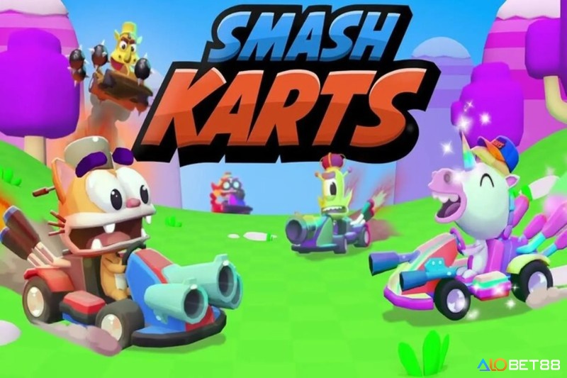 Smash Karts tạo nhịp đấu vui nhộn bằng xe và vũ khí